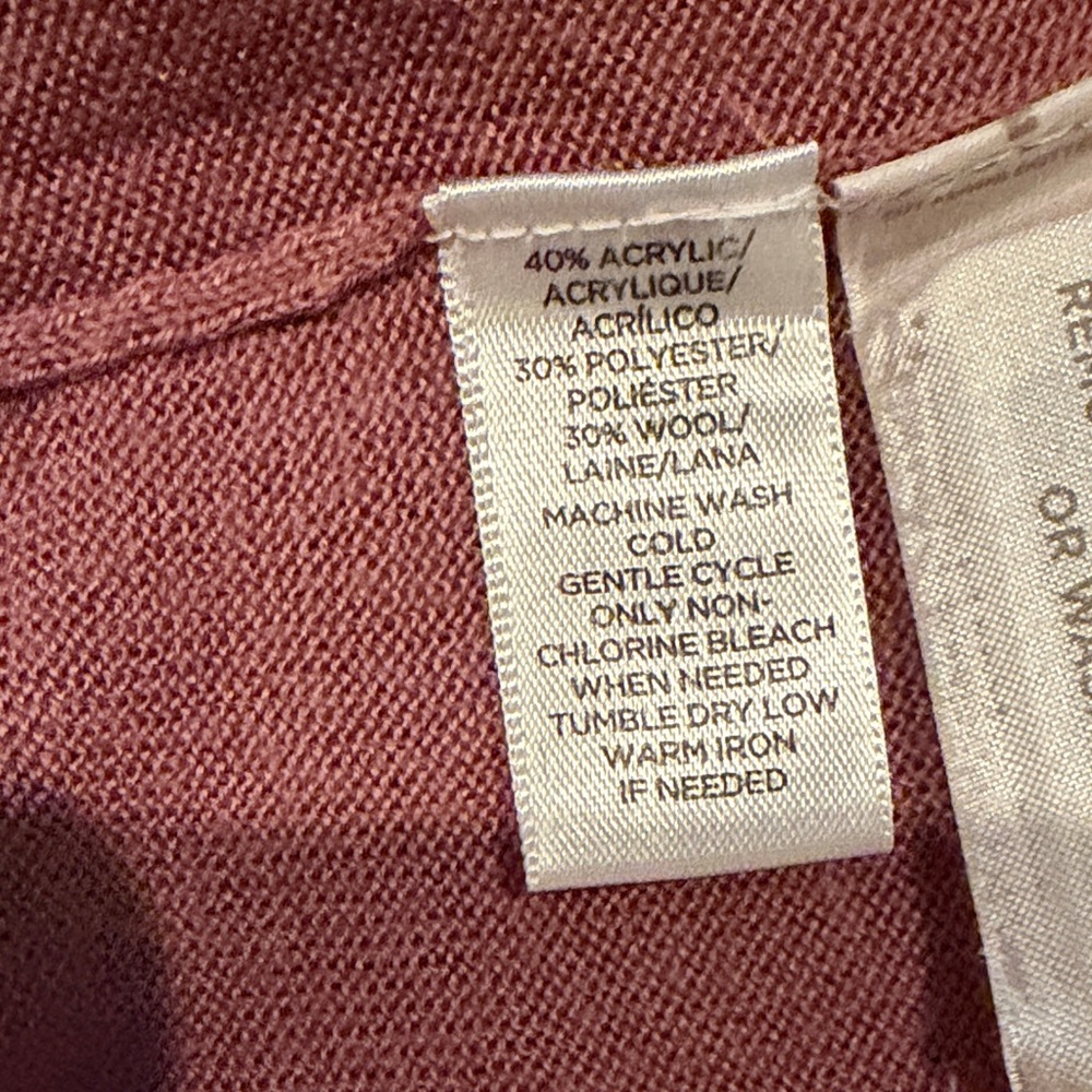 LOFT Dusty Rose Cardigan Sweater - Picture 3 of 4